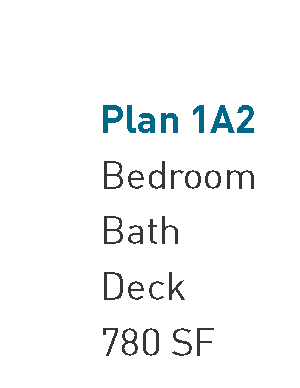 1 Bedroom Plan 1A2